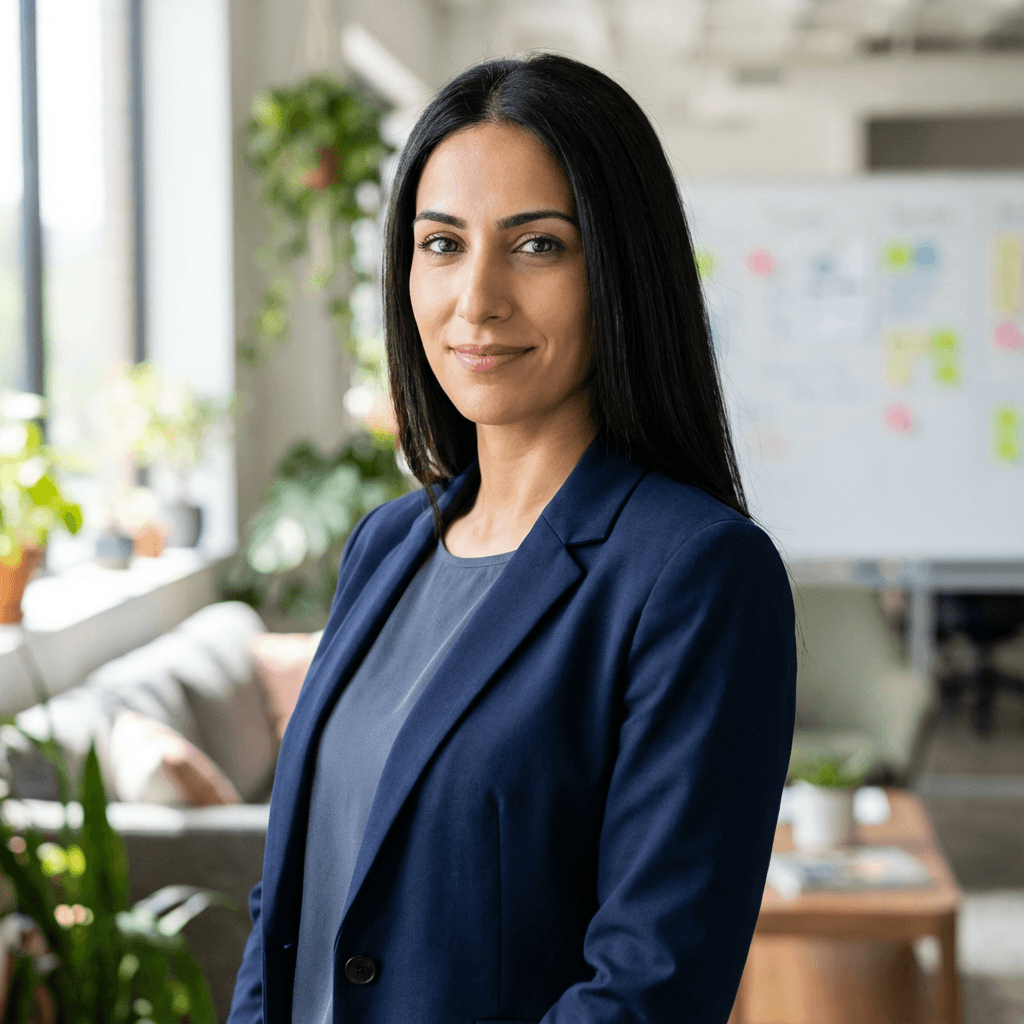 Nadia Haddad in a professional setting